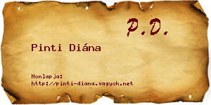 Pinti Diána névjegykártya